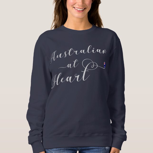 Australien Au Sweatshirt Du Coeur, Aus (Devant)