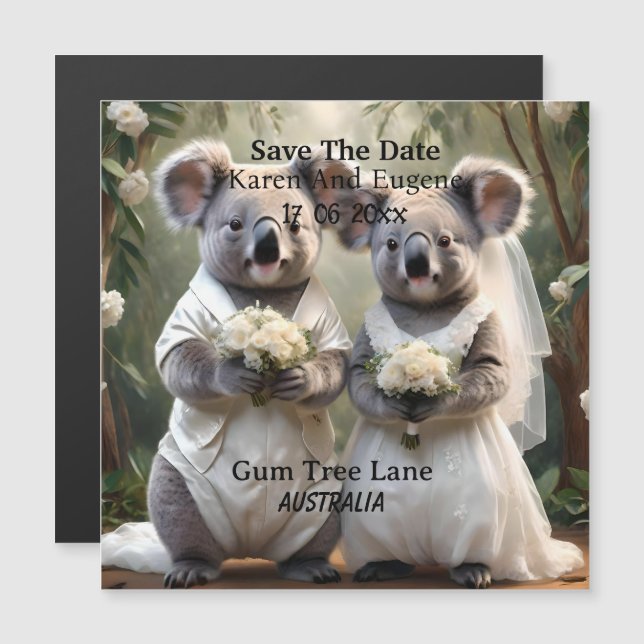 Australien Koala Bear Mariage blanc (Devant / Derrière)