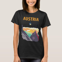 Austria Alpine Cable Car Vista T-Shirt de voyage