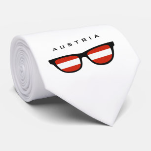 Austria Shades cravate de texte et de couleur pers