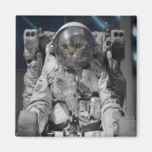 AUSTRONAUT SPACE CAT CARRÉ MAGNETS