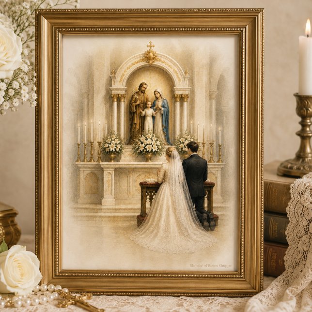 Autel de mariage catholique traditionnel mariée ma (Créateur téléchargé)
