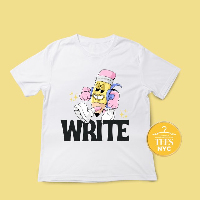 Auteur "Écrire" T-shirt crayon (Créateur téléchargé)