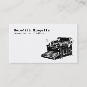 Auteur/rédacteur/modèle carte de visite d'auteur