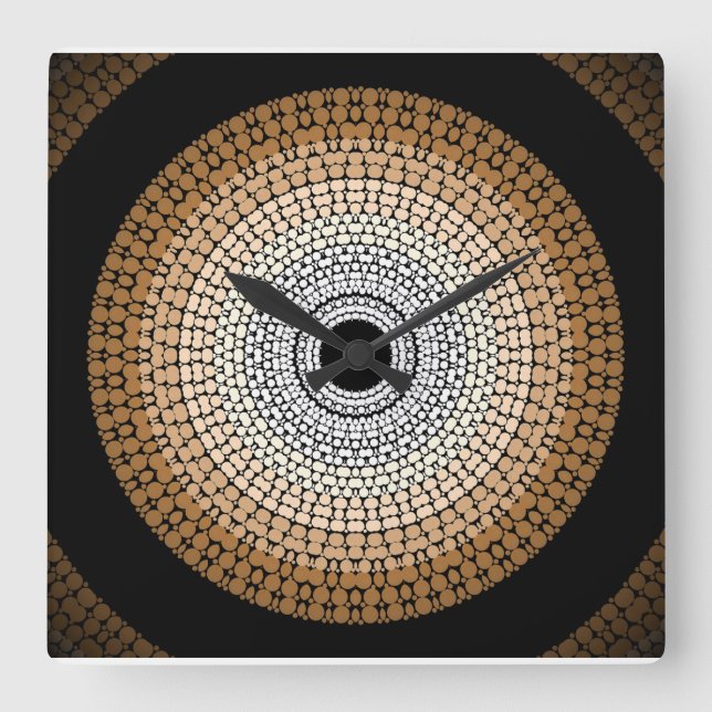 Authentique horloge murale des "terres ancestrales (Recto)