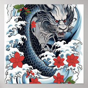Authentique Poster Japonais Irezumi Tattoo - Stunn
