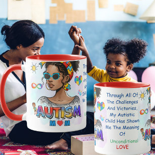 Autism Mom" Emaîtriser Mug personnalisable
