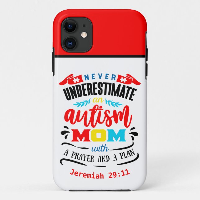 Autism Mom - Tough Apple iPhone 11 Coque (Dos)