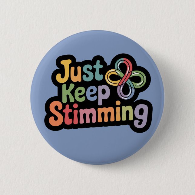 Autisme badge Stim on stimming neuro (Devant)