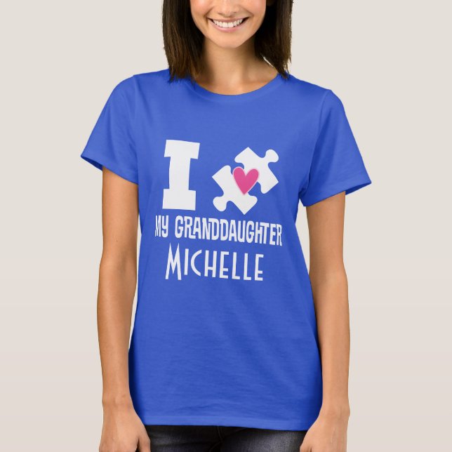 Autisme Grandgirl Tshirt de sensibilisation person (Devant)
