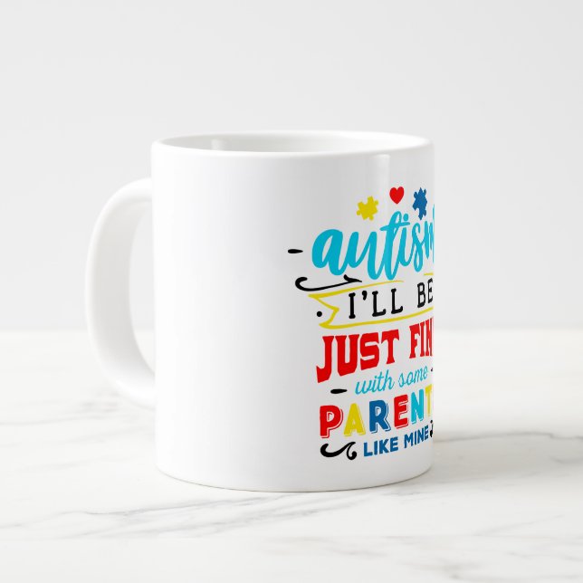 Autisme Jumbo Mug (Devant gauche)