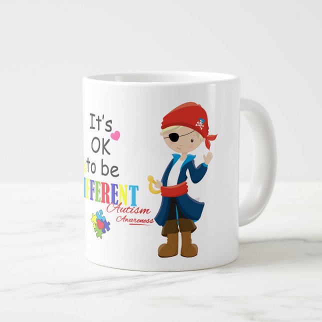 Autisme Jumbo Mug (Devant droit)