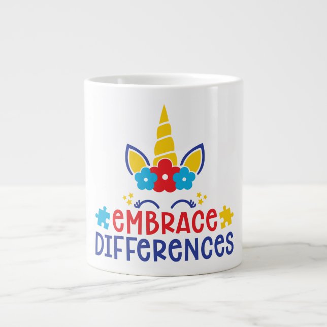 Autisme Jumbo Mug (Devant)