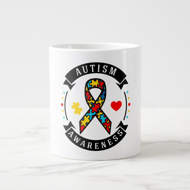 Autisme Jumbo Mug (Devant)