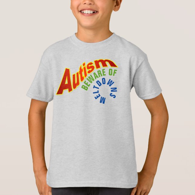 Autisme Méfiez-vous des fusions T-shirts basiques  (Devant)