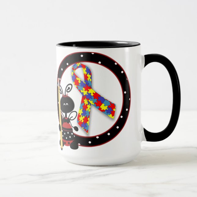 Autisme Sensibilisation aux abeilles Mug (Droite)