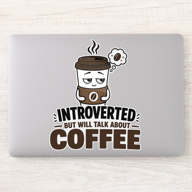 Autiste mais parlera de café Autocollant (Ordinateur)
