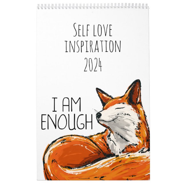 Auto-amour inspiration 2024 calendrier (Protection)