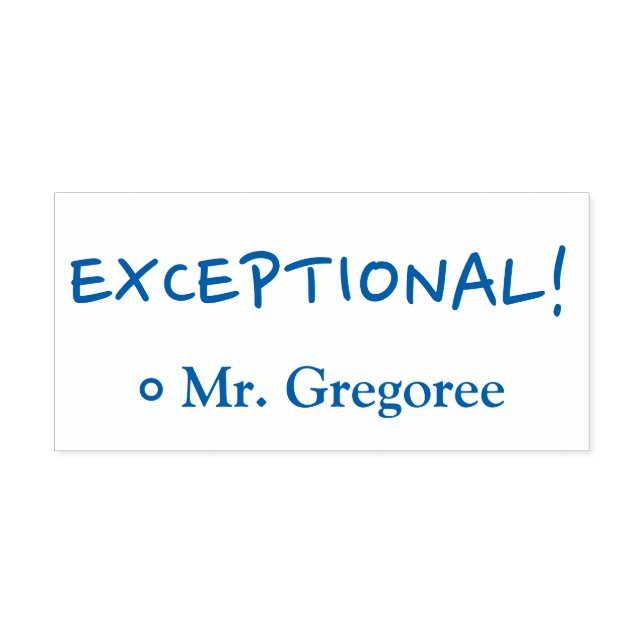 Auto-encreur Amusant "EXCEPTIONNEL !" Classement du tampon en c (Design)