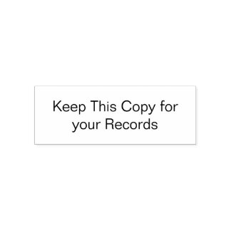 Auto-encreur Conserver cette copie pour votre tampon d'enregist