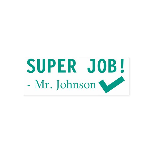 Auto-encreur Fun "SUPER JOB !" Classement du tampon en caoutcho (Design)
