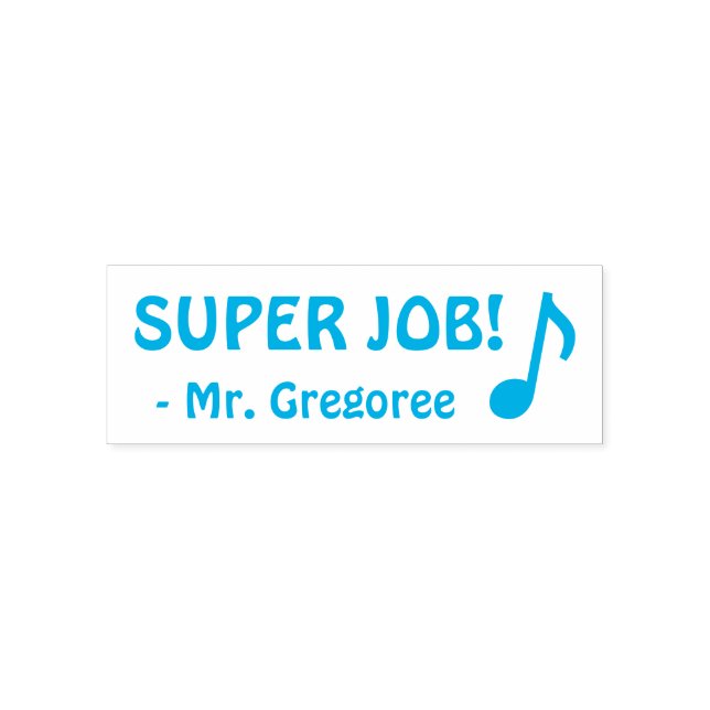 Auto-encreur Fun "SUPER JOB !" Marquage du tampon en caoutchouc (Design)