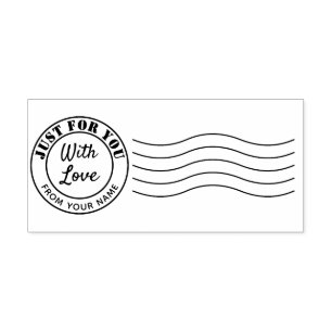 Auto-encreur Juste pour vous avec amour tampon de la poste votr