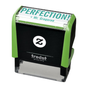 Auto-encreur "PERFECTION" positive ! Marquage du tampon en caou