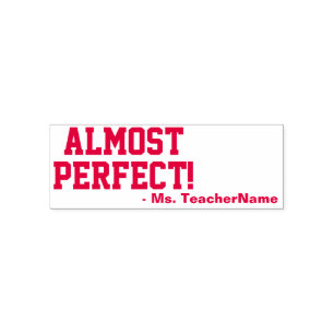 Auto-encreur Positif "Presque Parfait !" Classement du tampon e
