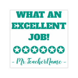 Auto-encreur "QUEL EXCELLENT TRAVAIL !" Classement du tampon en