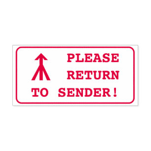 Auto-encreur "RETOUR À L'EXPÉDITEUR !" + Tampon en caoutchouc f