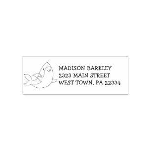 Auto-encreur Tampon de adresse de retour Kawaii Mignon Enfant R