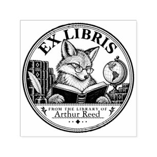Auto-encreur Tampon de bibliothèque personnalisé Ex Libris avec