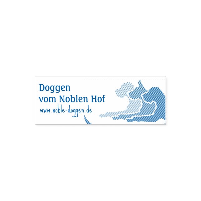 Auto-encreur Tampon de chien avec adresse Web (Design)