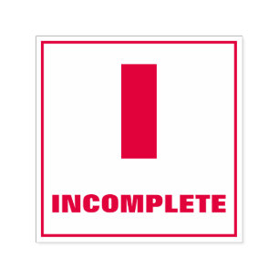 Auto-encreur Tampon de classement des enseignants : I, INCOMPLÈ