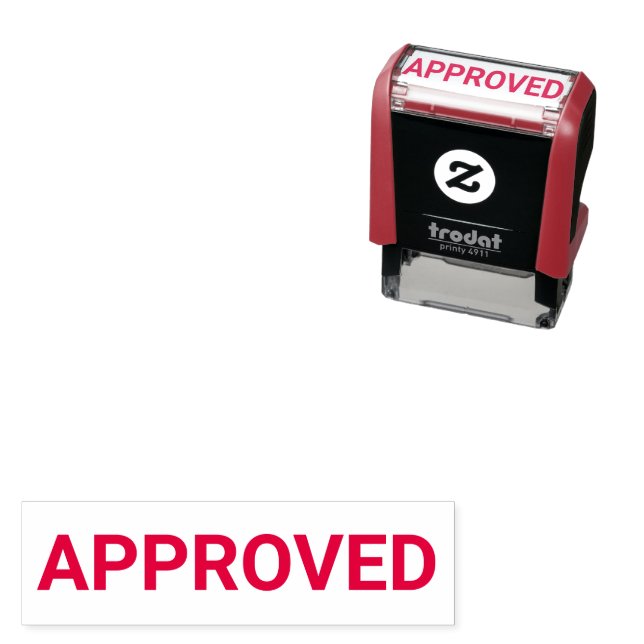 Auto-encreur Tampon de document approuvé (En situation)