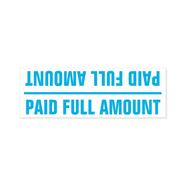 Auto-encreur Tampon en caoutchouc de base "PAIEMENT ENTIER" (Design)