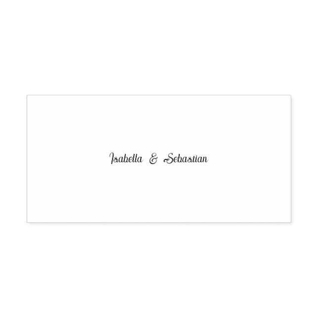 Auto-encreur Tampon en caoutchouc initial de mariage eucalyptus (Design)