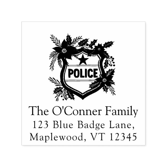 Auto-encreur Tampon en caoutchouc pour adresse de retour de vac (Design)