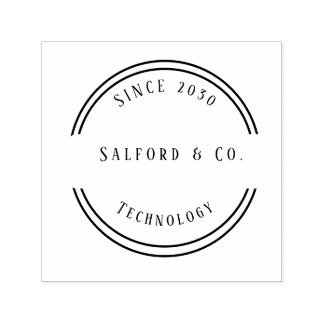 Auto-encreur Tampon en caoutchouc Technologie Moderne Noir & Gr