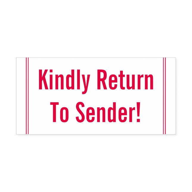 Auto-encreur Tampon en caoutchouc "Veuillez retourner à l'expéd (Design)