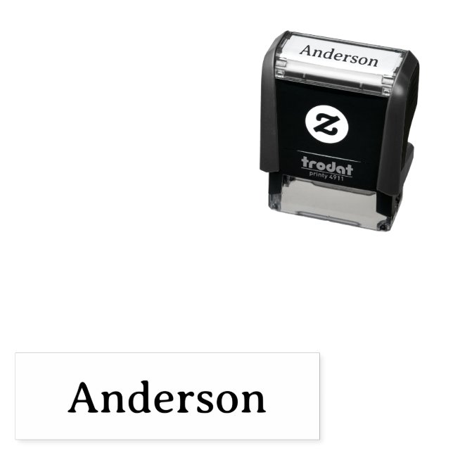 Auto-encreur Tampon Professionnel Simple 1,4 " x 0,4" (En situation)