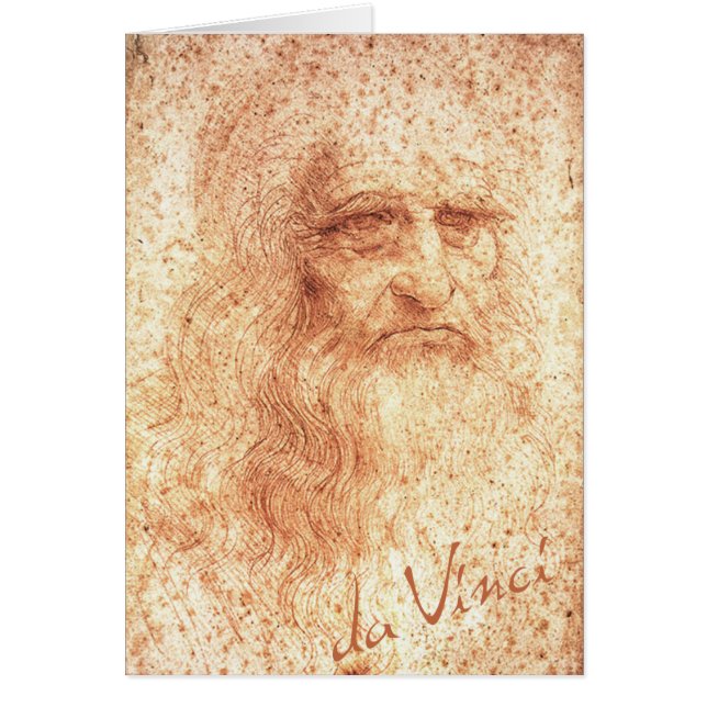 Auto-portrait de Red Chalk Leonardo da Vinci (Devant)
