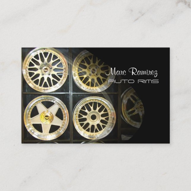 AUTO RIMS, cartes de visite PHOTO (Devant)