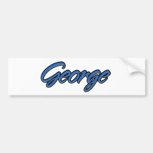 Autoaufkleber Sticker bleu de nom George