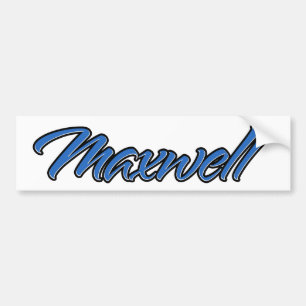 Autoaufkleber Sticker bleu nom Maxwell