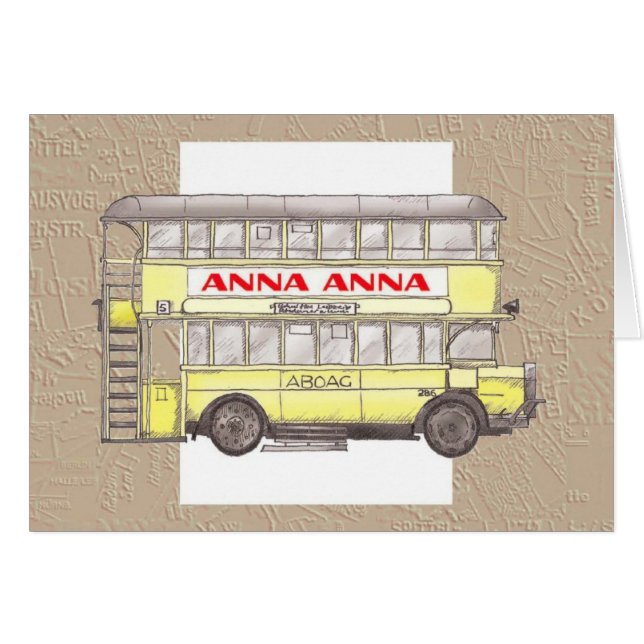 autobus de Berlin des années 1920 (Devant horizontal)