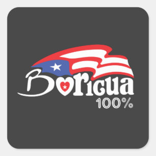 Autocollant 100% Porto Rico Boricua