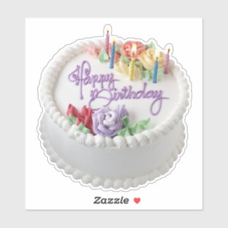 Autocollant 1 Gâteau d'anniversaire