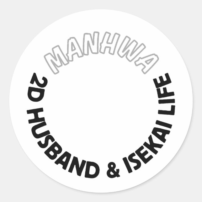 autocollant 2d husband et vie isekai | autocollant (Devant)